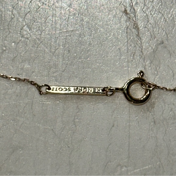 Kendra Scott Diamond and 14k Gold Letter “K” Dainty Chain Pendant - Picture 3 of 4